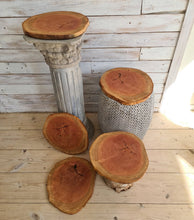 Load image into Gallery viewer, Rustic wood rounds (30cm) - HIRE ONLY