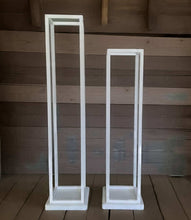 Load image into Gallery viewer, White Wooden Stands - HIRE ONLY