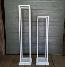 Load image into Gallery viewer, White Wooden Stands - HIRE ONLY