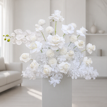 Load image into Gallery viewer, White floor / plinth flowers MEDIUM – 2 available - HIRE ONLY