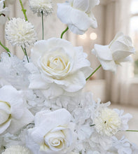 Load image into Gallery viewer, White floor / plinth flowers LARGE – 4 available - HIRE ONLY