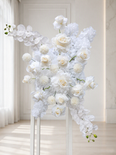 Load image into Gallery viewer, White hanging flowers LARGE - backdrop / arbour - HIRE ONLY