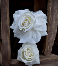 Load image into Gallery viewer, White hanging flowers LARGE - backdrop / arbour - HIRE ONLY