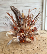 Load image into Gallery viewer, Rustic everlasting flowers in chest - HIRE ONLY
