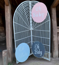 Load image into Gallery viewer, White bamboo backdrop - HIRE ONLY