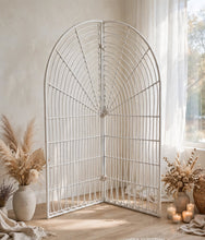 Load image into Gallery viewer, White bamboo backdrop - HIRE ONLY