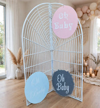 Load image into Gallery viewer, White bamboo backdrop - HIRE ONLY