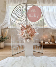 Load image into Gallery viewer, White bamboo backdrop - HIRE ONLY
