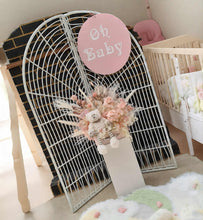 Load image into Gallery viewer, Oh Baby backdrop & everlasting flowers package - HIRE ONLY