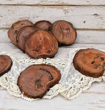 Load image into Gallery viewer, Rustic wood rounds (20cm) - HIRE ONLY