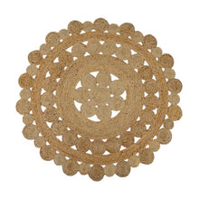 Load image into Gallery viewer, Boho Round jute rug - HIRE ONLY