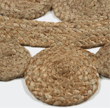 Load image into Gallery viewer, Boho Round jute rug - HIRE ONLY
