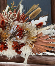 Load image into Gallery viewer, Rustic preserved Bride & Groom Table flowers - HIRE ONLY