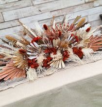 Load image into Gallery viewer, Rustic preserved Bride & Groom Table flowers - HIRE ONLY