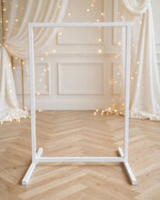 Load image into Gallery viewer, White Welcome Sign Stand ONLY - wedding events - HIRE ONLY