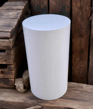 Load image into Gallery viewer, White cylinder plinth cake or flower stand - 60cm - HIRE ONLY