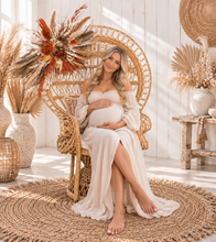 Load image into Gallery viewer, Rustic package – flowers & Queen peacock chair - HIRE ONLY