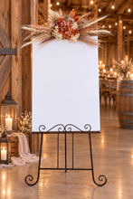 Load image into Gallery viewer, Rustic everlasting arbour / backdrop / easel hanging flowers SMALL - HIRE ONLY