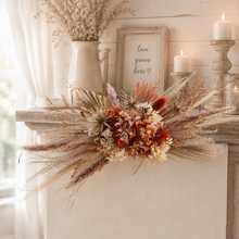 Load image into Gallery viewer, Rustic everlasting arbour / backdrop / easel hanging flowers SMALL - HIRE ONLY
