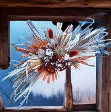 Load image into Gallery viewer, Rustic everlasting arbour / backdrop / easel hanging flowers MEDIUM - HIRE ONLY