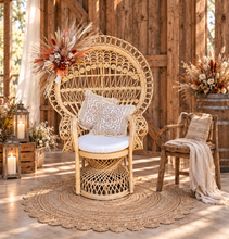 Load image into Gallery viewer, Rustic everlasting arbour / backdrop / easel hanging flowers MEDIUM - HIRE ONLY