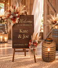 Load image into Gallery viewer, Rustic everlasting arbour / backdrop / easel hanging flowers MEDIUM - HIRE ONLY