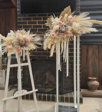 Load image into Gallery viewer, Boho Blush Banksia Everlasting arbour / backdrop or easel flowers - HIRE ONLY