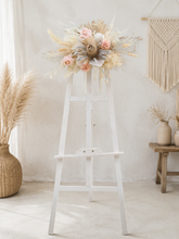 Load image into Gallery viewer, Boho Blush Banksia Everlasting arbour / backdrop or easel flowers - HIRE ONLY