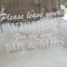 Load image into Gallery viewer, Clear Acrylic Wishing Well with love heart padlocks & lights - HIRE ONLY