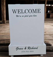 Load image into Gallery viewer, Welcome Sign Empty Flower box - HIRE ONLY