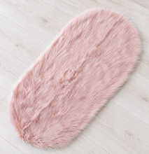 Load image into Gallery viewer, Pastel pink fluffy rug – additional decor - HIRE ONLY