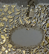 Load image into Gallery viewer, Rustic vintage silver wishing well with padlock & lights - HIRE ONLY