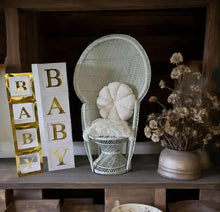 Load image into Gallery viewer, Baby Shower BABY Boxes - Gold / Gold & White - HIRE ONLY