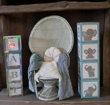 Load image into Gallery viewer, Baby Shower BABY Boxes - BLUE - HIRE ONLY