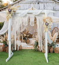 Load image into Gallery viewer, Large Boho Macrame – wooden arbour additional - HIRE ONLY
