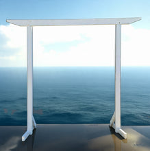 Load image into Gallery viewer, White Wooden Arbour / Arch (NO FLOWERS) – HIRE ONLY