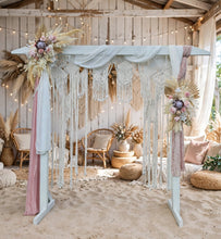 Load image into Gallery viewer, Boho Blush King Protea Everlasting arbour / backdrop flowers Style 2 - HIRE ONLY