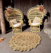 Load image into Gallery viewer, Rustic Queen peacock chair package