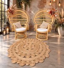 Load image into Gallery viewer, Rustic Queen peacock chair package - HIRE ONLY