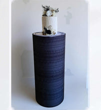 Load image into Gallery viewer, Alloy wheels and tyres cylinder cake stand / plinth - 90cm - HIRE ONLY