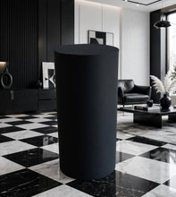 Load image into Gallery viewer, Black cylinder cake stand / plinth - 90cm - HIRE ONLY