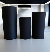 Load image into Gallery viewer, Black cylinder cake stand / plinth - 60cm - HIRE ONLY