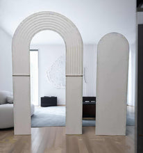 Load image into Gallery viewer, Double arch backdrop ripple - white - HIRE ONLY