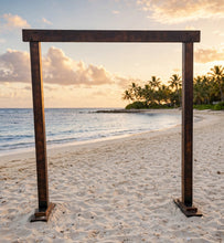 Load image into Gallery viewer, Rustic Wooden Arbour, arch - HIRE ONLY
