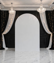 Load image into Gallery viewer, Plain white arch backdrop – 2.1m tall - HIRE ONLY