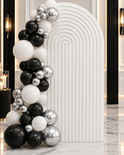 Load image into Gallery viewer, White ripple arch backdrop – 2.1m tall - HIRE ONLY