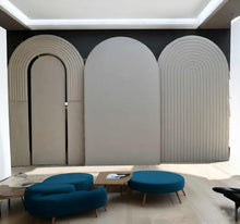 Load image into Gallery viewer, Set of 3 backdrops / arches in white – 2.1m tall - HIRE ONY