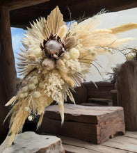 Load image into Gallery viewer, Three white backdrops / arches & 5 x boho flowers - HIRE ONLY