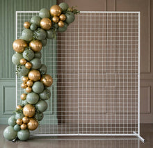 Load image into Gallery viewer, White mesh backdrop 2m x 2m - HIRE ONLY