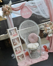 Load image into Gallery viewer, White mesh & pink flowers - Baby Package - HIRE ONLY